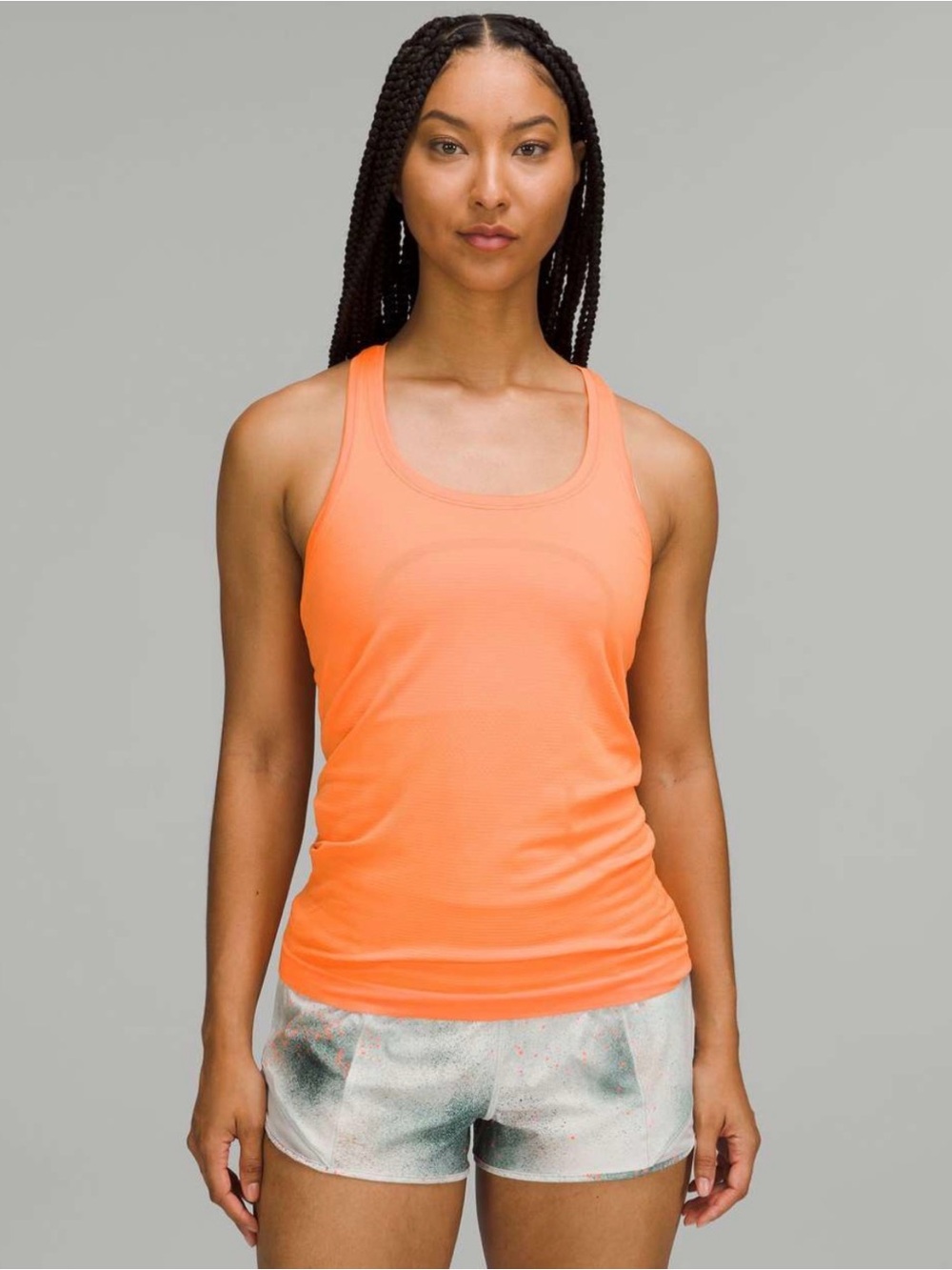 Lululemon Swiftly Tech Racerback Full Length Tank Top 2.0 in Orange Soda